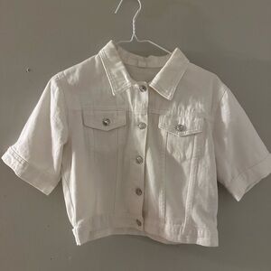 Women's White Jean Jacket